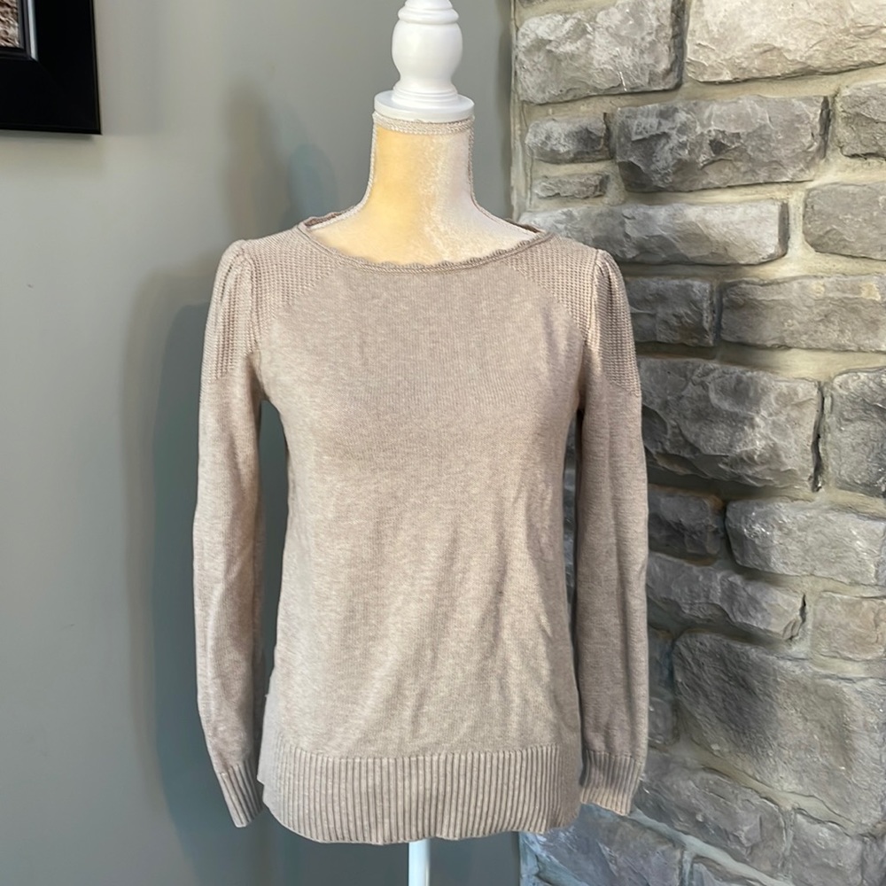 Loft heather grey sweater